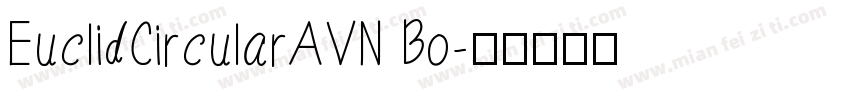 EuclidCircularAVN Bo字体转换